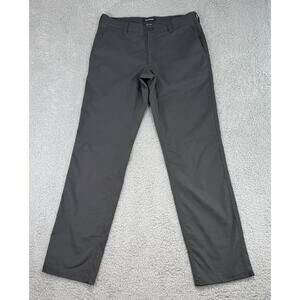 Bluffworks Ascender Pants Men's 33x34(33) Black Regular Fit Travel Dress Chinos